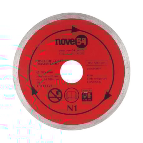 Disco Diamantado 105x20.0mm N1 1268100001 NOVE54-31023387-b64e-445c-b404-57fc19cae1a5