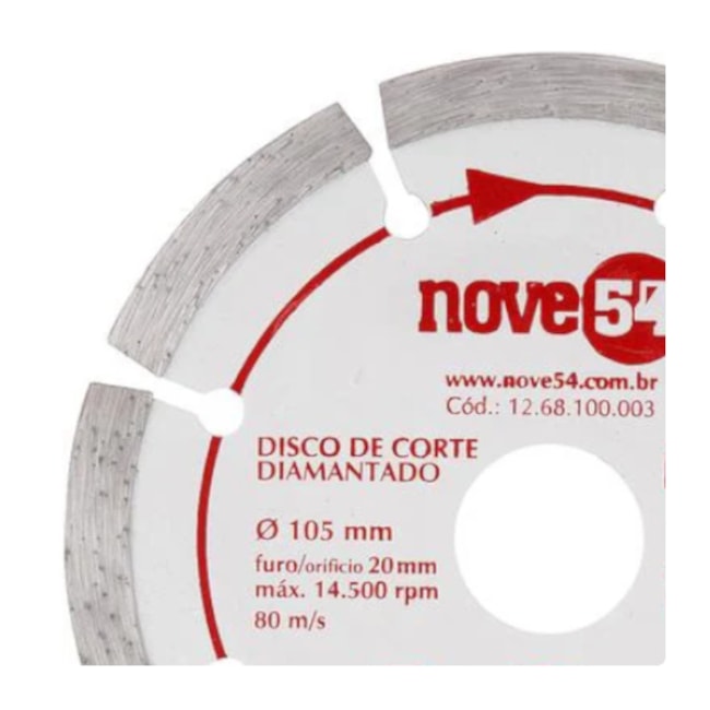 Disco Diamantado 105x20.0mm N3 1268100003 NOVE54-2e84caea-b15b-499e-8b00-a15d5e0e4dc0