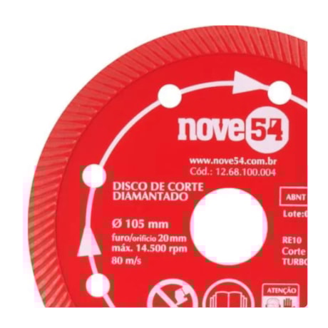 Disco Diamantado 105x20.0mm N4 1268100004 NOVE54-92e52ec3-eedd-48c8-b86c-1c506c544104