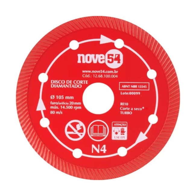 Disco Diamantado 105x20.0mm N4 1268100004 NOVE54-3d1c16e3-c2c4-4a60-a6d7-05572026a986