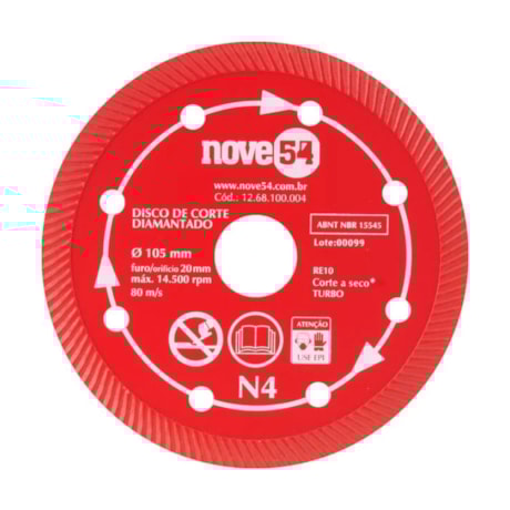 Disco Diamantado 105x20.0mm N4 1268100004 NOVE54-a59bfbd8-dad4-4f9c-9477-c47fad93d1d8