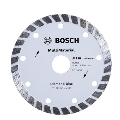 Disco Diamantado 110mm x 20.0mm 10mm Turbo 2608615230 BOSCH