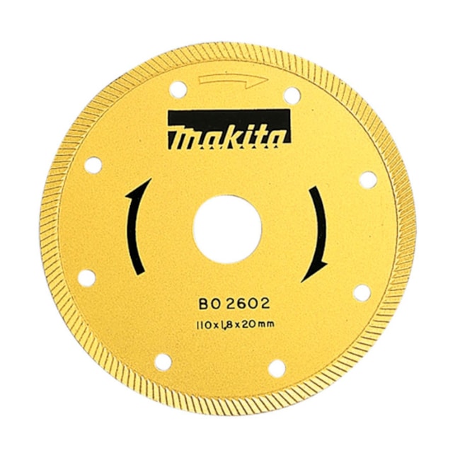 Disco Diamantado 110x20.0mm 6mm Turbo B-02602 MAKITA-74982052-60c0-4bcd-a8a7-211f3a2c0c55