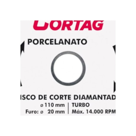 Disco Diamantado 110x20mm 8mm Turbo 60683 CORTAG-e65e4f54-aa8f-426b-8128-a4e436449f4e