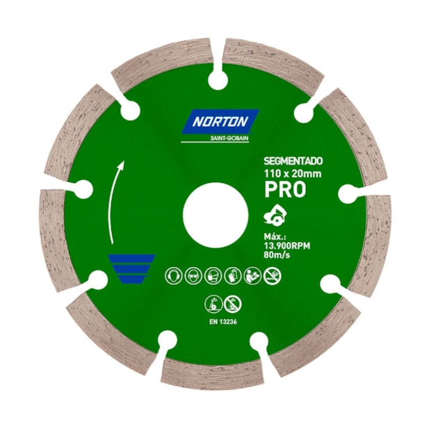 Disco Diamantado 115mm M14 PRO SEGMENTADO 000000070184632331 NORTON-c28f438c-3083-4b10-bf25-c1560b876fae