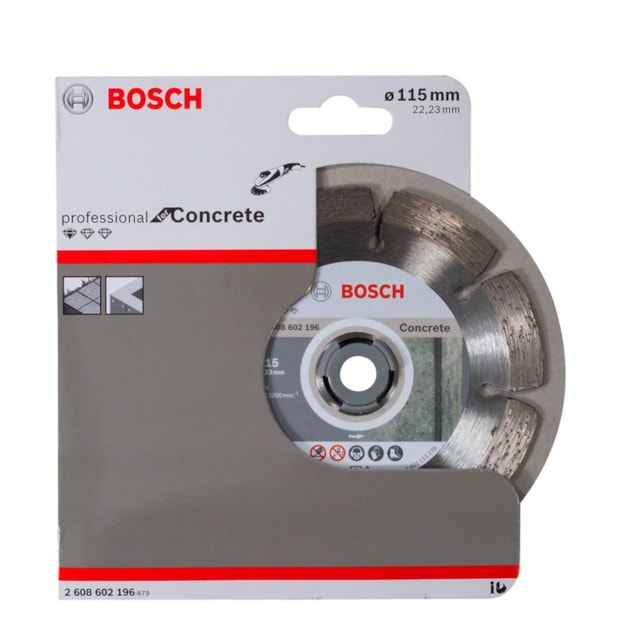 Disco Diamantado 115mm x 22,2mm 10mm Segmentado Standard for Concrete 2608602196 BOSCH-5622fe37-dc91-41a6-8d29-80d910f83a1b