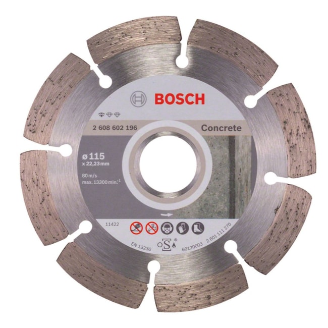 Disco Diamantado 115mm x 22,2mm 10mm Segmentado Standard for Concrete 2608602196 BOSCH-b08510f5-ee47-4cf8-9d30-b178010d6c28