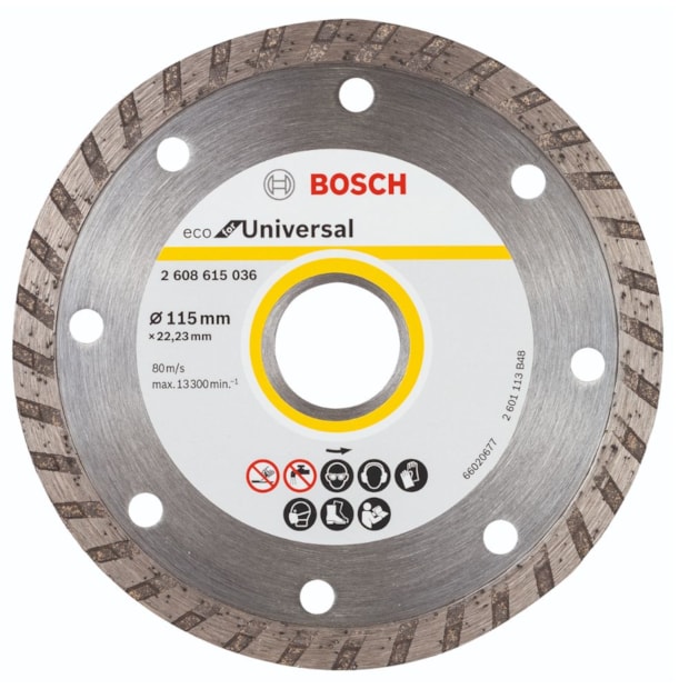 Disco Diamantado 115mmx22,2mm 12mm Eco Universal Turbo 2608615036 BOSCH-a7a5a222-3fa5-41e5-9767-d45ad630c34f