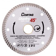 Disco Diamantado 115mmx22.2mm Turbo Chanfro 61907 CORTAG
