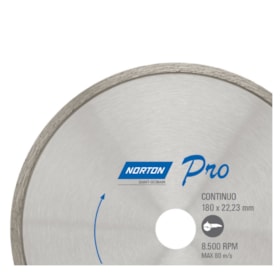 Disco Diamantado 180mm x 22.0mm 5mm PRO CONTINUO NORTON
