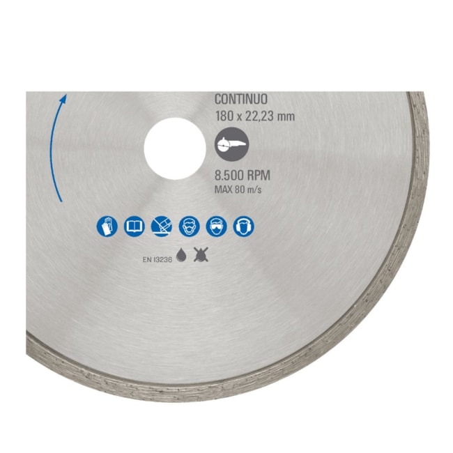 Disco Diamantado 180mm x 22.0mm 5mm PRO CONTINUO NORTON-0f3d4f23-cc7a-469c-9b39-62b5b29f8ba8