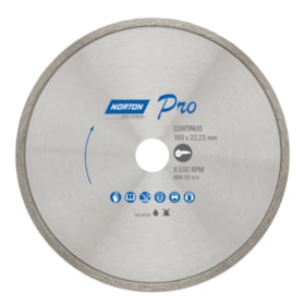 Disco Diamantado 180mm x 22.0mm 5mm PRO CONTINUO NORTON