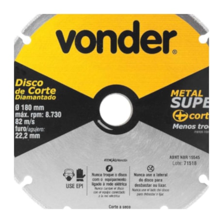 Disco Diamantado 180x22.2mm 1240180000 VONDER-b0b25982-6aa4-4487-9119-58f77d184b63