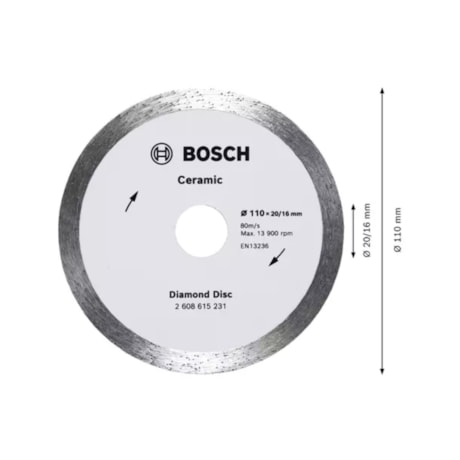 Disco Diamantado 20mm X 110mm Continuo Cerâmica Standard 2608615231 BOSCH-d00838fc-b5cc-4bd5-92ed-cd128c229eee