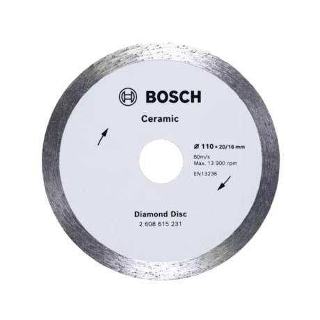 Disco Diamantado 20mm X 110mm Continuo Cerâmica Standard 2608615231 BOSCH