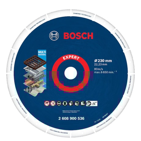 Disco Diamantado 230mm x 22,2mm Segmentado para Metal 2608900536 BOSCH-6b5bdc2c-b983-4761-95d5-2719d962e08f