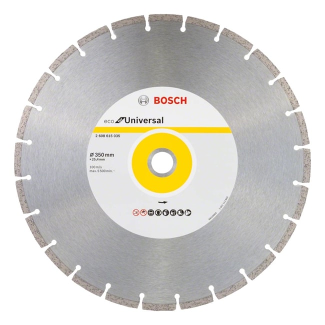 Disco Diamantado 350mmx25.4mm 8.2mm Segmentado 2608615035 BOSCH-068335c8-b127-4ec1-b5f3-2e31221dd03b