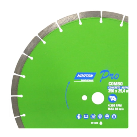 Disco Diamantado 350x25.4mm 10mm 70184602123 NORTON-7d97192c-547b-4e85-aadd-43c2e05cd5f6