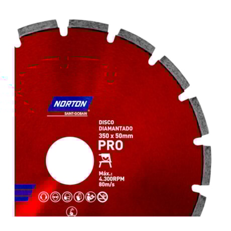 Disco Diamantado 350x50mm 4.300rpm PRO MARMORE NORTON-1a3b9225-69db-4cce-80cf-9302c69ad7b7