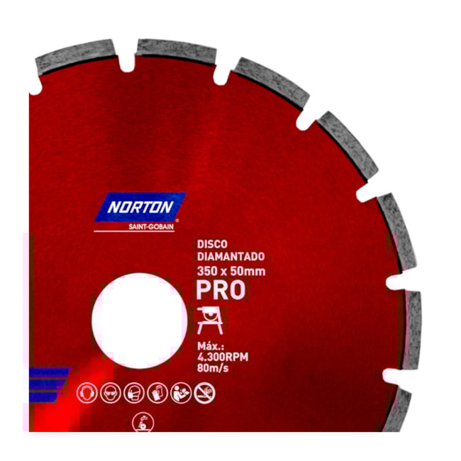 Disco Diamantado 350x50mm 4.300rpm PRO MARMORE NORTON-1646ca73-931e-4979-80fe-1c65d624117c