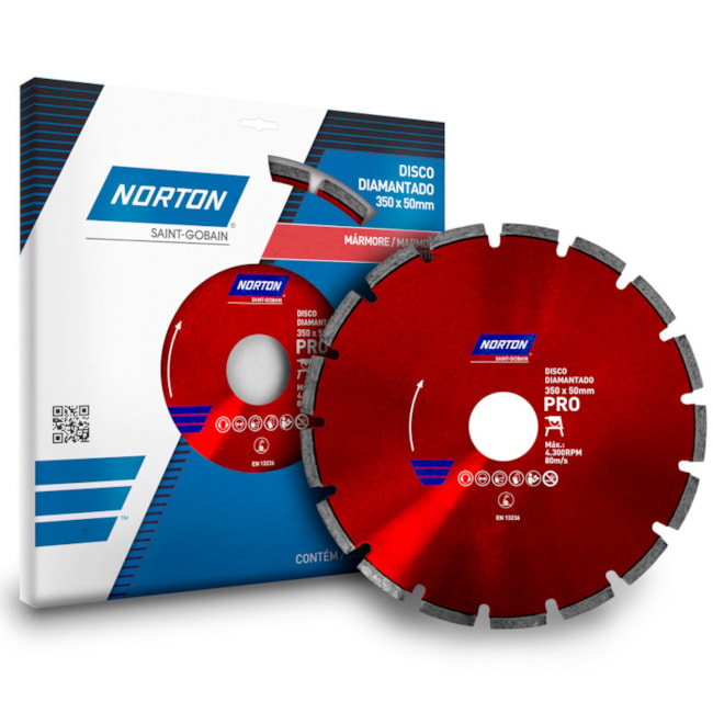 Disco Diamantado 350x50mm 4.300rpm PRO MARMORE NORTON-9d05e909-a859-463b-9f3e-b12443fb7180