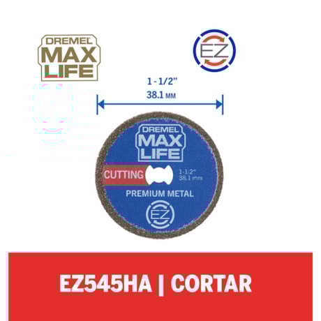 Disco Diamantado 38mm para Micro Retífica 2615E545HA MAX LIFE DREMEL-56ba097b-a04d-40bf-9dac-1dcf902b6045