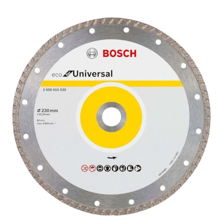 Disco diamantado ECO For Universal 230mmx22.2mm 14mm 2608615039 BOSCH