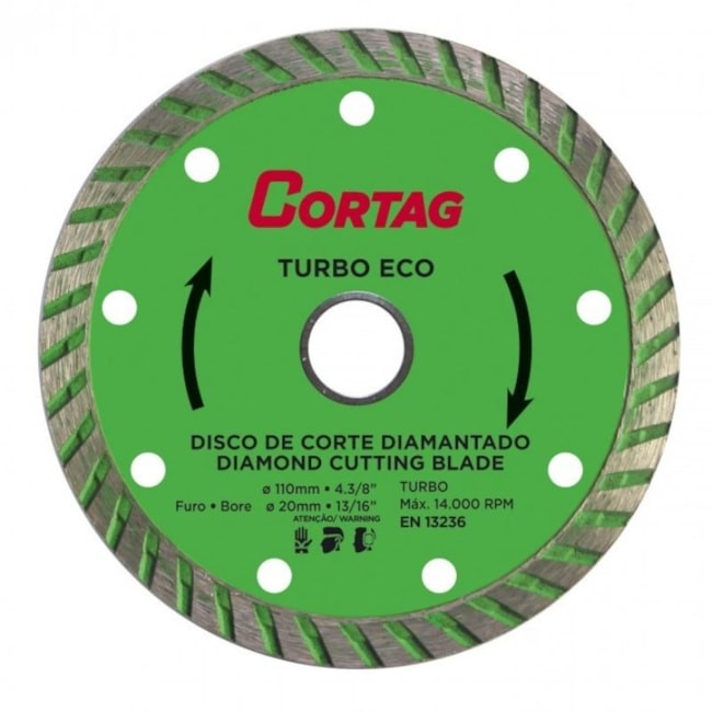Disco Diamantado Eco Turbo 110MM 60598 CORTAG-17cd44de-c465-4e05-a6d5-15dec9f46c7c
