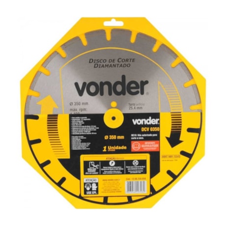 Disco Diamantado para Asfalto e Concreto 350x25.4mm 6mm 1268350050 VONDER-04536d53-6a5b-48c1-afbb-670b3f149464