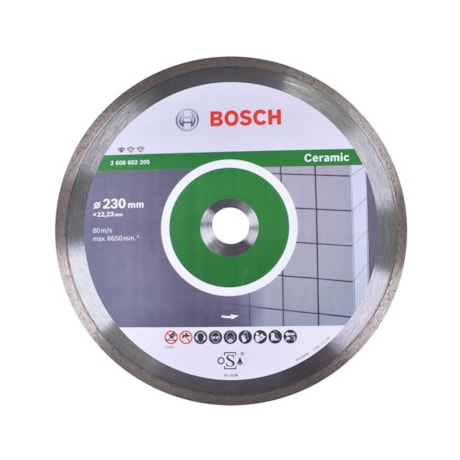 Disco Diamantado para Cerâmica 230 x 22.23mm 10mm 2608602205 BOSCH