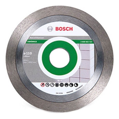 Disco Diamantado para Cerâmica Liso 10mm 2608602727 BOSCH