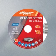 Disco Diamantado para Concreto 350 X 25,4mm 70184626872 CLIPPER CLASSIC BETON NORTON