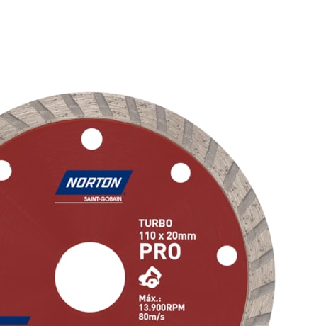 Disco Diamantado para Serra Mármore 110x20mm 8mm PRO TURBO NORTON-bb89e9b9-1904-4956-bb3e-97b67a8376fb