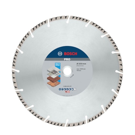 Disco Diamantado PRO Multi Material Segmentado 350 x 25,4 x 3,3 x 10mm 2608615071 BOSCH-23805be5-2774-4adb-b7ad-10e15e1d1442