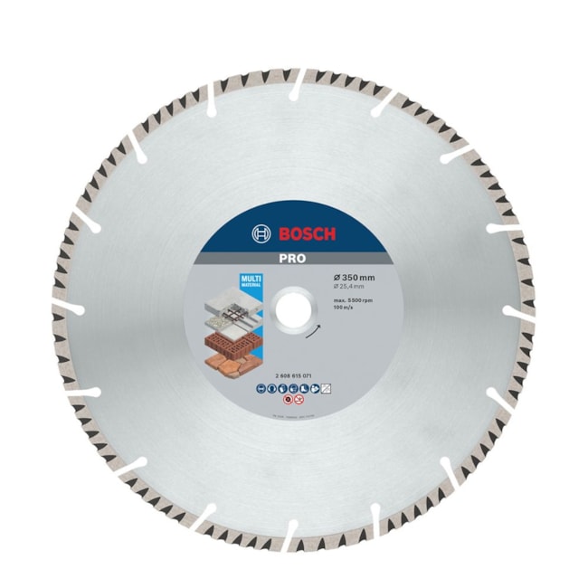 Disco Diamantado PRO Multi Material Segmentado 350 x 25,4 x 3,3 x 10mm 2608615071 BOSCH-d3bbb017-ae7b-4f8c-b565-86624bb8dc17