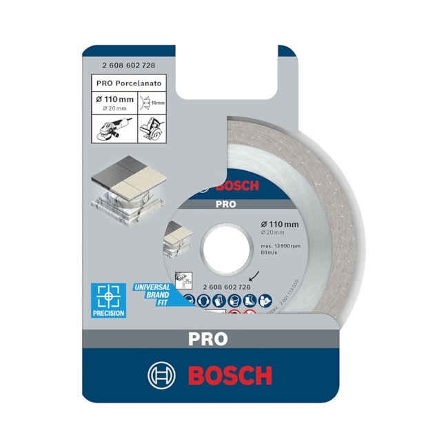 Disco Diamantado PRO Porcelanato Liso 110 x 20 x 1,6 x 10mm 2608602728 BOSCH-0c033495-4912-4e37-8353-48eb4dafa921