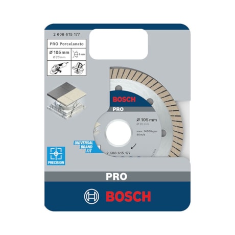 Disco Diamantado PRO Porcelanato Turbo 105x20x1,4x8mm 2608615177 BOSCH-1608e075-18ee-4516-82f8-0c7bdfe59e43