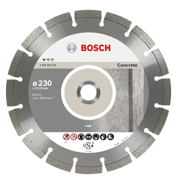 Disco diamantado Standard for Concrete 230mmx22.2mm 10mm Segmentado 2608602200 BOSCH-5860ce70-280e-4920-9616-64f8d6bcaffc