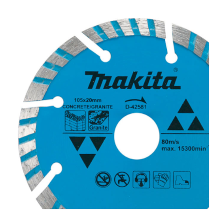 Disco Diamantado Turbo 105x20.0mm D-42581 MAKITA-f971e170-0710-411f-af2a-8d1433b8ac9e