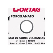 Disco Diamantado Turbo para Porcelanato 110mm x 20mm 60683 CORTAG