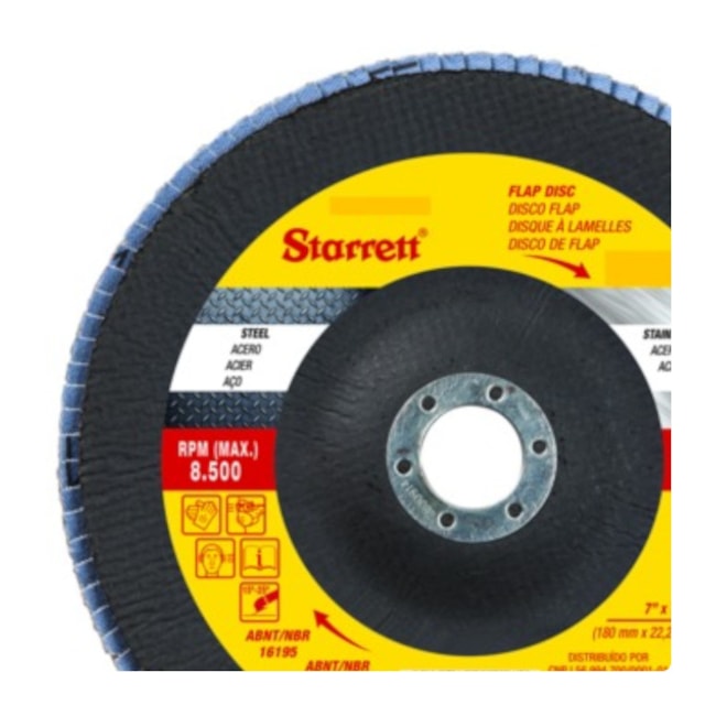 Disco Flap 4.1/2'' Grão 100 FDS115-100FC STARRETT-f4a6dd8c-ccb0-4fc3-ac27-33b2f5c73289