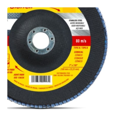 Disco Flap 4.1/2'' Grão 100 FDS115-100FC STARRETT-8f91113b-c9de-4b6b-b3f8-68b8e9de5267