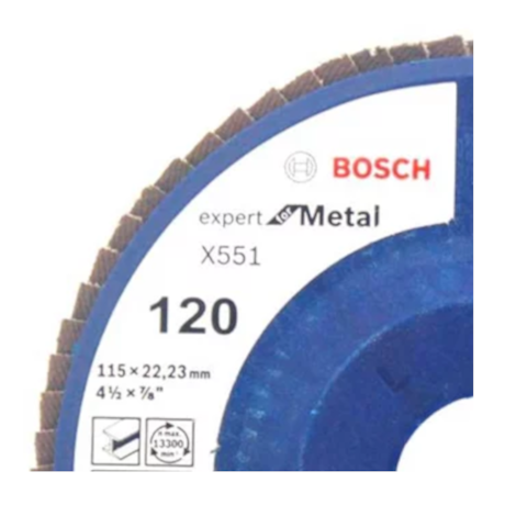 Disco Flap 4.1/2'' Grão 120 2608619023 BOSCH
-6e13857e-0cd9-4ab4-8034-db25759fba9a