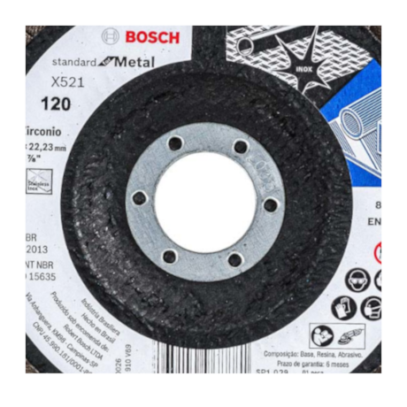 Disco Flap 4.1/2'' Grão 120 2608619291 BOSCH-e3b1a5ee-5ee1-4a60-ae6e-7c008ce4030c