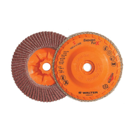 Disco Flap 4.1/2'' Grão 120 ENDURO-FLEX 15R462 WALTER-99ddf57a-65f9-4dda-8b8a-147ddfc06eff