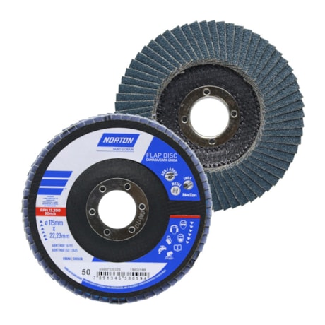 Disco Flap 4.1/2'' Grão 50 R 822 FIBRA NORTON-c47befc1-1a8f-4737-823a-d5e8133e043d