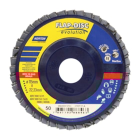 Disco Flap 4.1/2'' Grão 50 R 822 PLASTICO NORTON