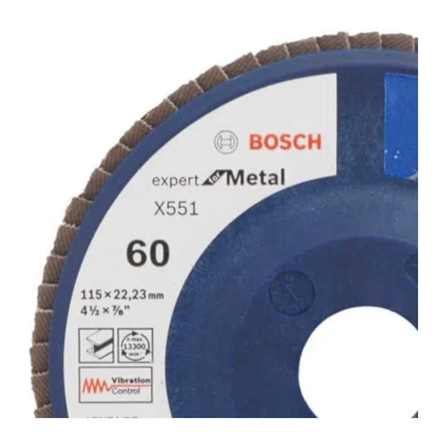 Disco Flap 4.1/2'' Grão 60 2608619021 BOSCH-e16707bc-4d96-49cc-824b-b1dbd3c23d1a