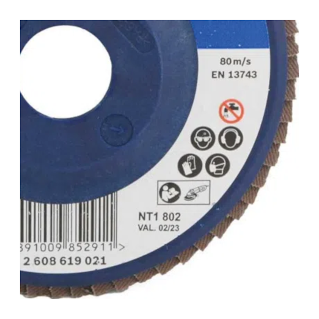 Disco Flap 4.1/2'' Grão 60 2608619021 BOSCH-f05e7f36-782a-4a17-9686-0fbc4c1d2f47