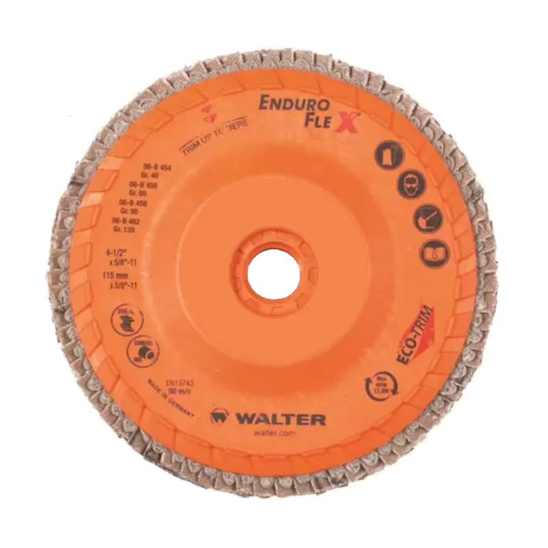Disco Flap 4.1/2'' Grão 60 ENDURO-FLEX 06B426 WALTER - Anhanguera